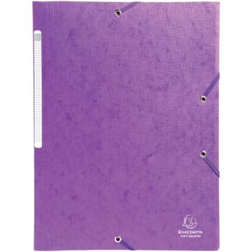 Chemise 3 rabats à élastiques SCOTTEN en carte lustrée 600g, violet