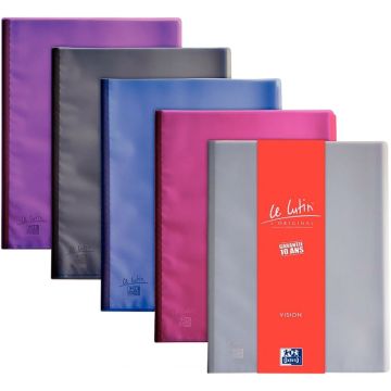Protège-documents LE LUTIN VISION 60 vues, coloris assortis