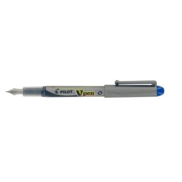 Stylo plume jetable V-Pen bleu