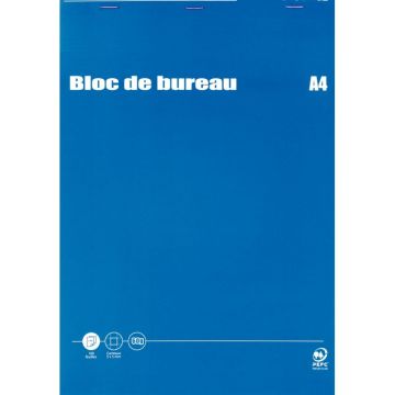 Bloc de bureau 100 feuilles, quadrillé 5x5, format A4, papier 60g