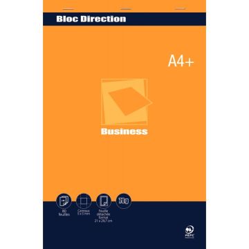 Bloc direction BUSINESS, 80 feuilles format A4+, papier 70g