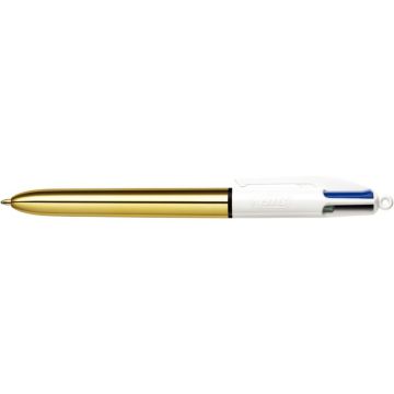 Stylo bille 4 Couleurs Shine or