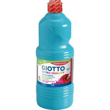 Flacon de 1L de gouache liquide GIOTTO coloris cyan
