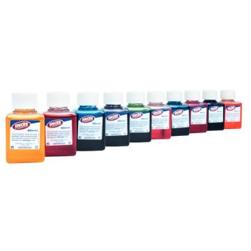 Coffret de 10 Flacons de 60 ml d'encre à dessiner coloris assortis