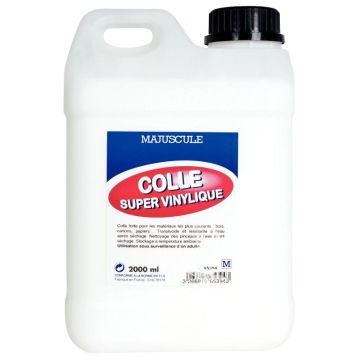Bidon 2L de colle super vinylique MAJUSCULE