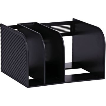 Porte-catalogue OPTIMO 3 compartiments noir
