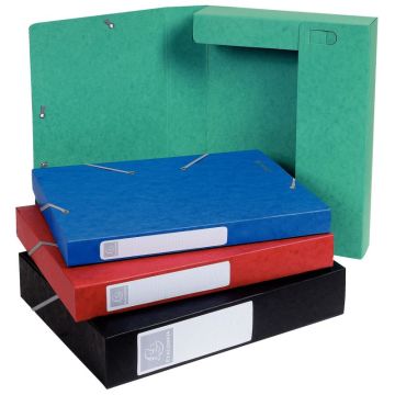 Boîte de classement CARTOBOX en carte lustrée 7/10ème, dos de 40 mm, coloris assortis