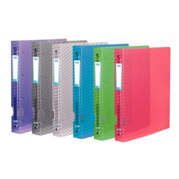 Classeur en polypropylène HAWAÏ, 4 anneaux diamètre 30 mm, format A4+, coloris assortis