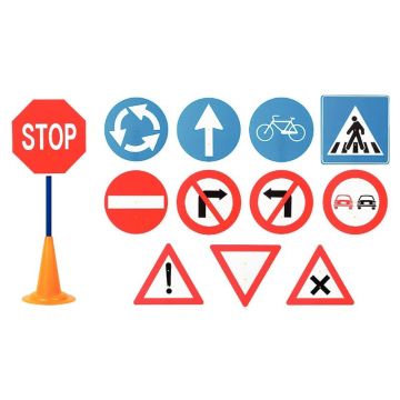 Lot de 12 Panneaux routiers 86cm