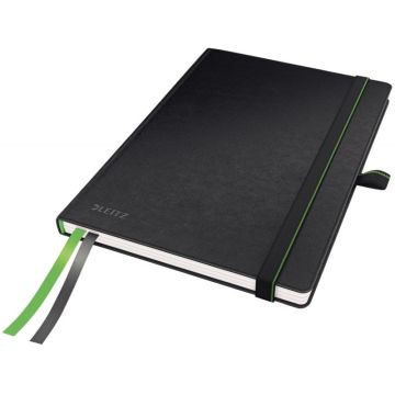 Cahier brochure 160 pages, format A5, papier ligné 100g, coloris noir