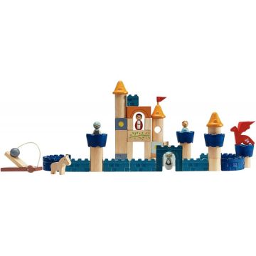 Blocs château en bois PLAN TOYS, 47 pièces