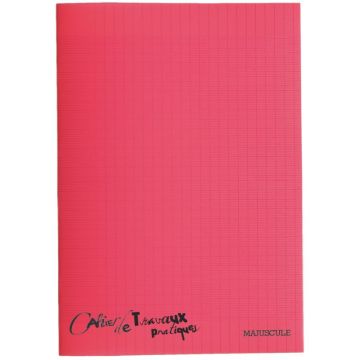 Cahier de travaux pratiques, piqûre 96 pages (48 pages seyès 90g + 48 pages dessin) 21x29,7 cm couverture en polypropylène