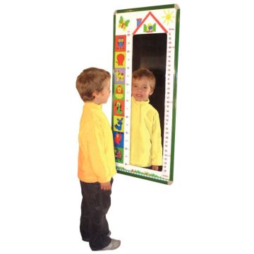 Toise miroir, cadre en aluminium dimensions : 48 x 103cm