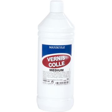 Flacon 1L de vernis colle MAJUSCULE