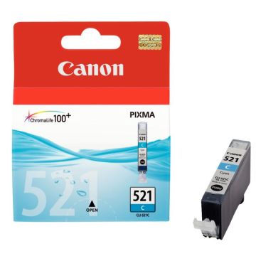 Canon 521 cartouche jet d'encre cyan authentique (CLI521C)