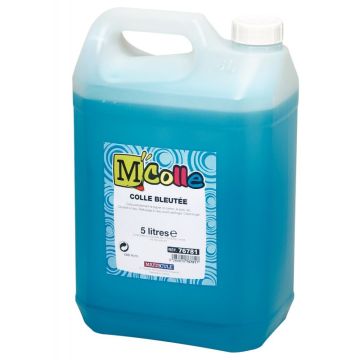 Bidon de 5 litres de colle bleutée M'COLLE