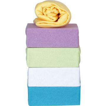 Drap housse 120x60cm jaune