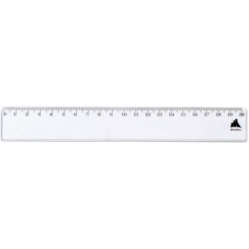 Règle plate en plastique, 20 cm