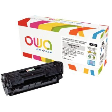 Cartouche laser compatible HP 12A et Canon 703 noir jumbo