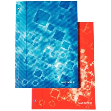 Bloc de cours 200 pages perforées format A4 papier séyès blanc 90g