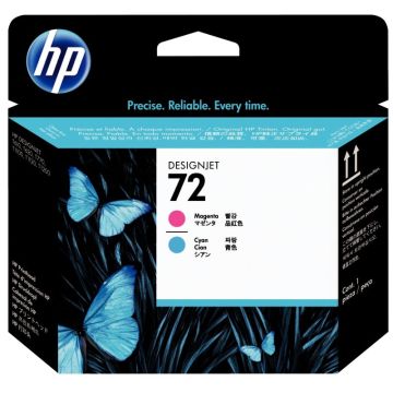 HP 72 tête d'impression cyan et magenta authentique (C9383A)