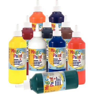 Carton de 10 Flacons 500 ml de peinture MAGIC PAINT