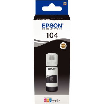 Epson 104 flacon d'encre noire authentique (T00P140)