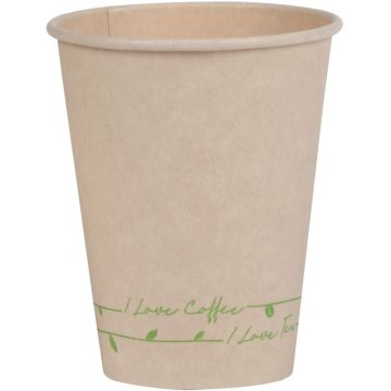 Sac de 50 gobelets en fibres de cannes écrus 28cl