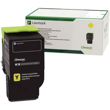 Lexmark 78C2XY0 toner laser jaune  authentique