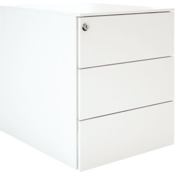 Caisson métallique mobile 3 tiroirs blanc