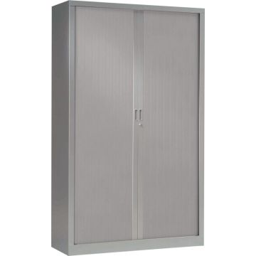 Armoire à rideaux haute198cm x 120 cm teinte Alu 4 tablettes armoire Generic VINCO soudée monobloc