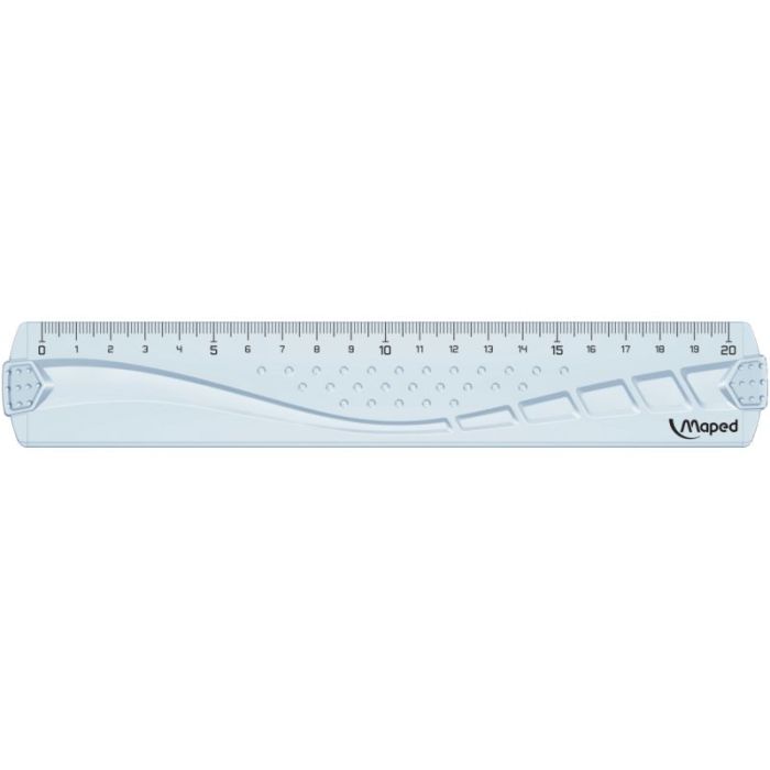 Blister règle plate 20cm GEOMETRIC Regles scolaire