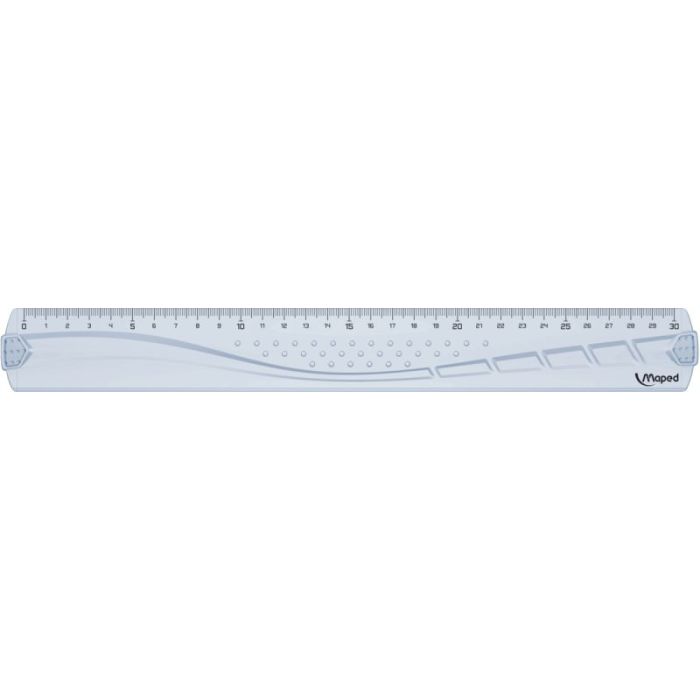 Blister règle plate 30cm GEOMETRIC Regles scolaire