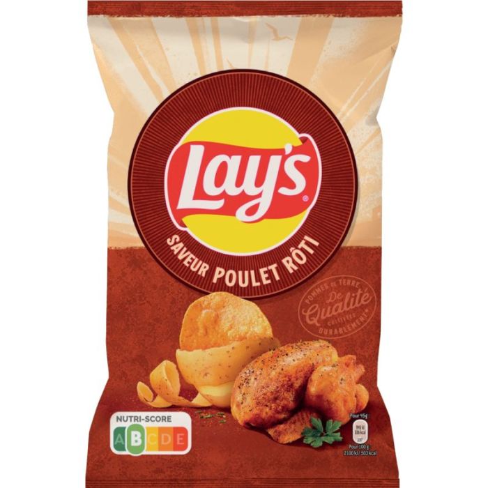 Lot 20 CHIPS LAYS POULET 45 grammes Aliments pour reception
