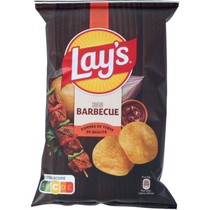 Lot 20 CHIPS LAYS BARBECUE 45 grammes Aliments pour reception