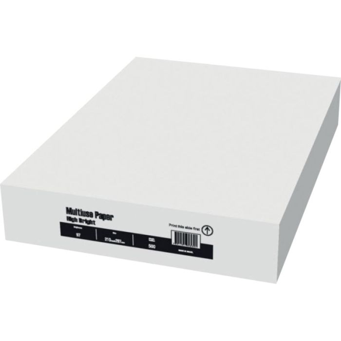 Ramette de 500 feuilles High White A4 75 g Papiers reprographiques blanc 60 a 75g