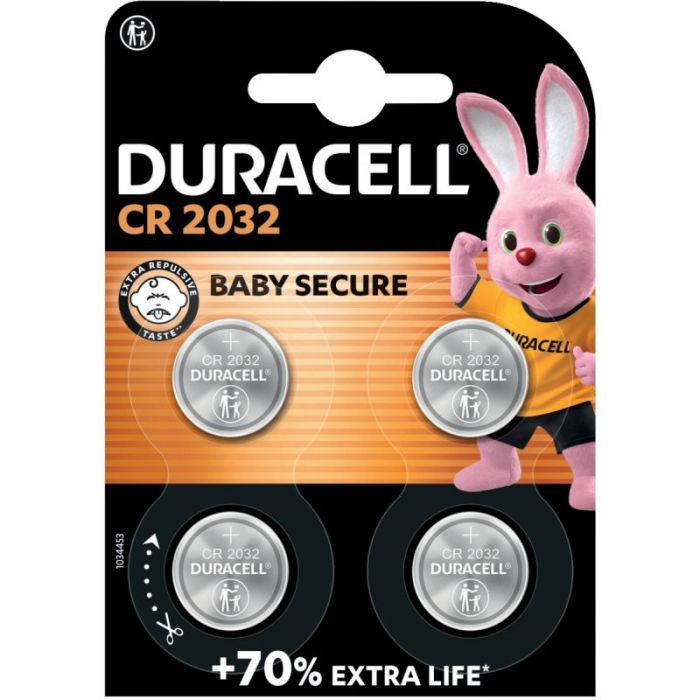 Blister de 4 piles lithium 3V CR2032 Piles boutons