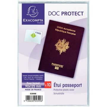 Etui pour passeport en PVC