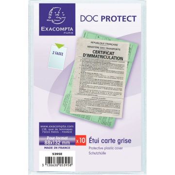 Etui pour documents de voiture en PVC