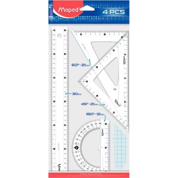 Set de 4 pièces de traçage MAPED