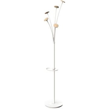 Portemanteau Festival blanc et bois clair