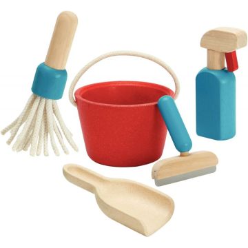 Kit de nettoyage en bois PLAN TOYS, 5 pièces