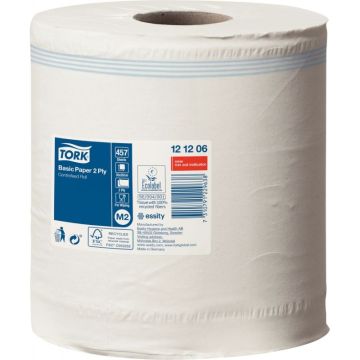 Carton de 6 maxi-bobines essuie-tout M2 2 plis blanches