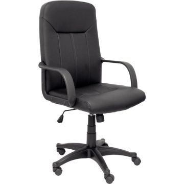 Fauteuil Eleganze dos noir/assise bleu