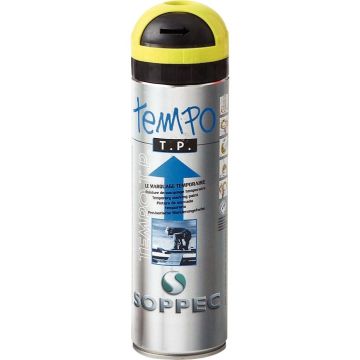 Bombe 500ml marquage temporaire jaune