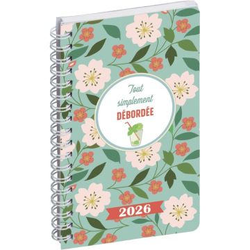 Agenda semainier  9x16cm Débordée