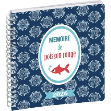 Agenda semainier 15x17cm Mémoire de poisson rouge