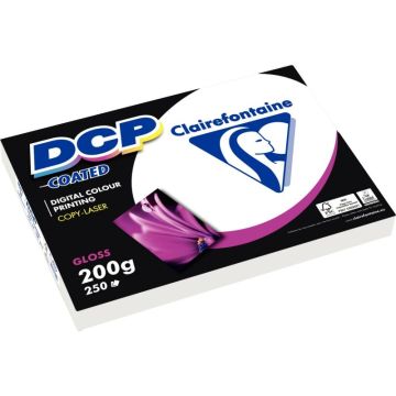 Paquet de 250 feuilles laser format A4 200g DCP 2 faces brillantes DCP