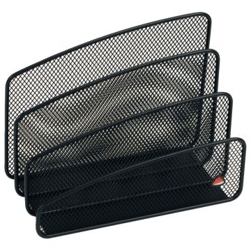 Trieur vertical 3 compartiments MESH en métal noir