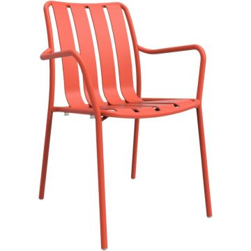 Chaise avec accoudoirs Verano paprika